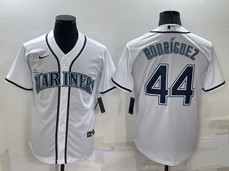 Men Seattle Mariners #44 Rodriguez White Game Nike 2022 MLB Jersey